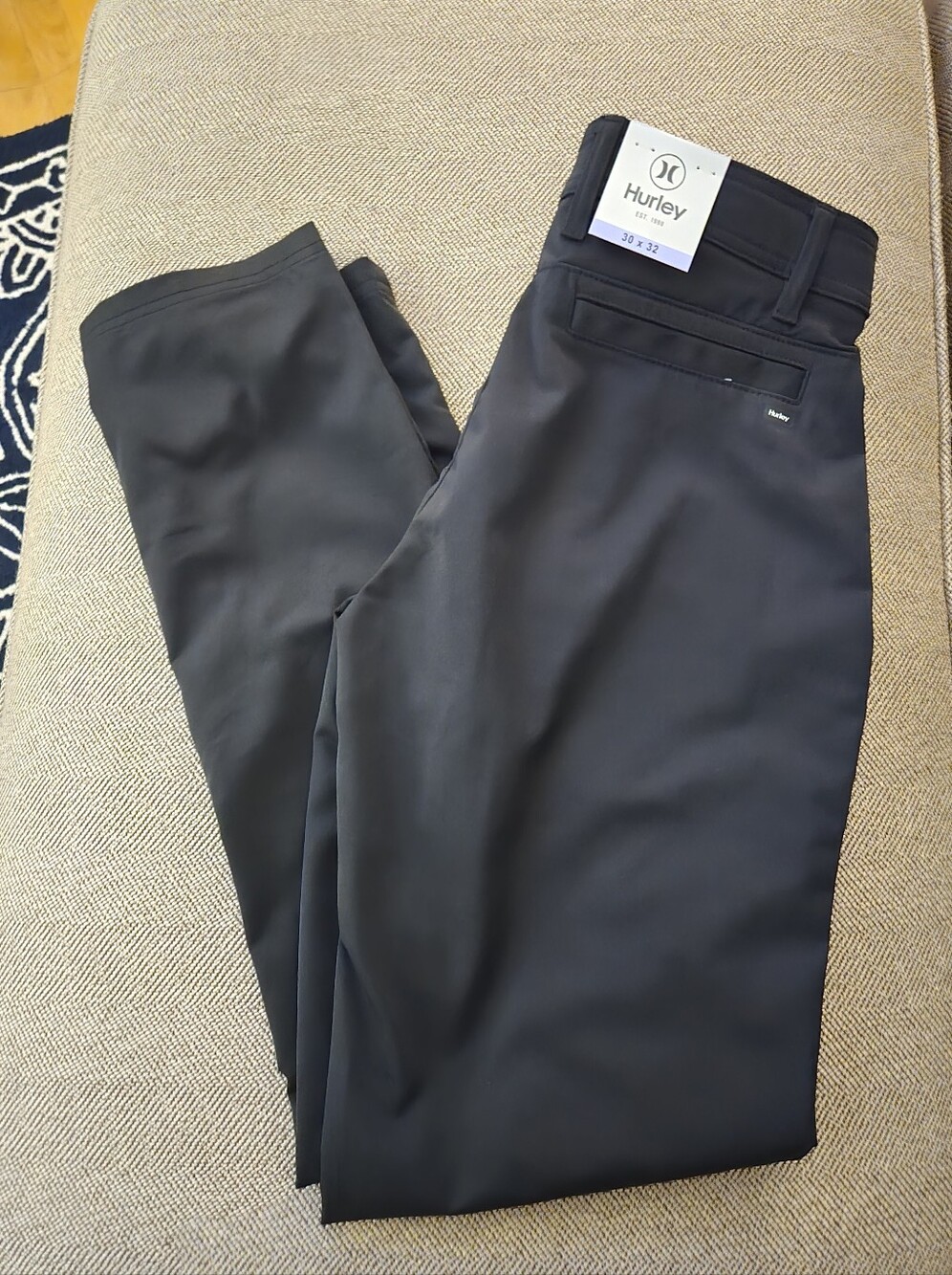 Hurley Men's Black Stretch Chinos